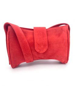 Bolso Maybag en piel ante rojo, 100% customizable